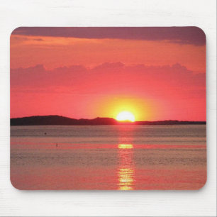 Alfombrilla De Ratón Atardecer en la tabique del lago