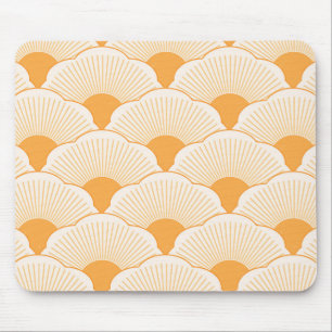 Alfombrilla De Ratón Atardecer, naranja tonal, textura de hormigón