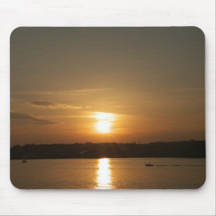 Alfombrilla De Ratón Atardecer sobre la bahía de Cardiff