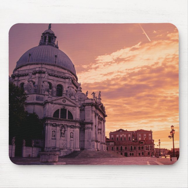 Alfombrilla De Ratón Atardecer sobre la Basílica de Venecia (Frente)