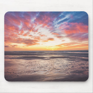 Alfombrilla De Ratón Atardecer sobre la playa y el mar