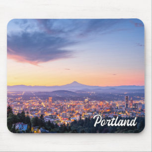 Alfombrilla De Ratón Atardecer sobre Portland, Oregón