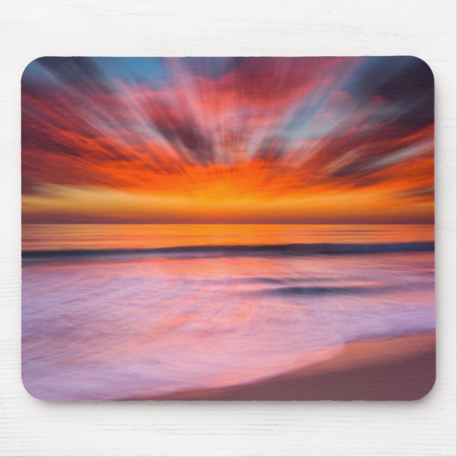 Alfombrilla De Ratón Atardecer Tamarack Beach | Carlsbad, CA (Frente)