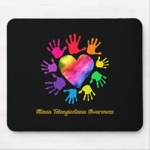 Alfombrilla De Ratón Ataxia Telangiectasia Conciencia Manos Ataxia Tela