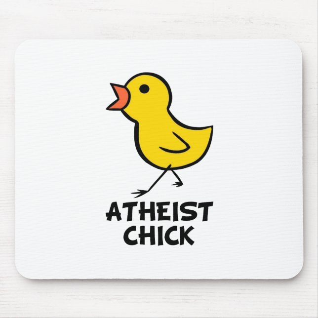 Alfombrilla De Ratón Atheist Chick Mousepad (Frente)