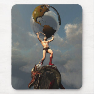 Alfombrilla De Ratón Atlas el Titán Mousepad