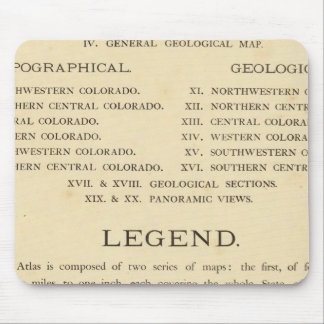 Alfombrilla De Ratón Atlas geológico y geográfico de Colorado