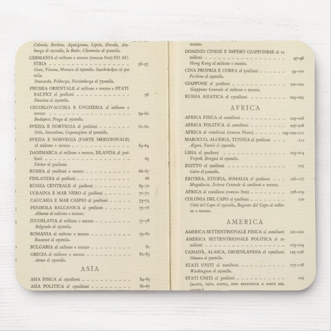 Alfombrilla De Ratón Atlas internacional (Frente)