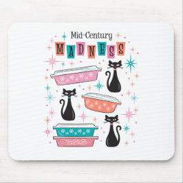 Alfombrilla De Ratón Atómicos Cats de Mediados del Siglo Starburst Pyre