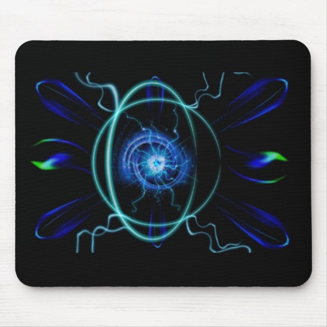 Alfombrilla De Ratón Átomo azul (Frente)