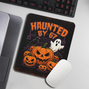 Alfombrilla De Ratón Atormentado por 67 Fantasmas Divertidos y Calabaza
