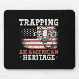Alfombrilla De Ratón Atrapar una trampa de caza del patrimonio american