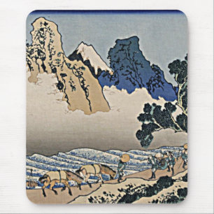 Alfombrilla De Ratón Atrás de la montaña Fuji del río Minobu Hokusai