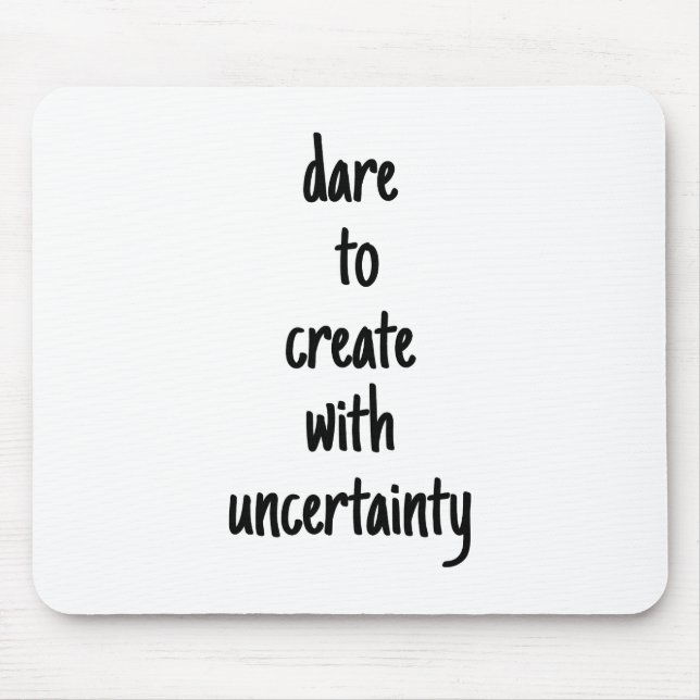 Alfombrilla De Ratón Atrévase A Crear Almohadilla De Ratón (Frente)