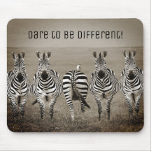 ¡Atrévete a ser diferente! Zebra Mouse Pad