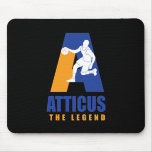 Alfombrilla De Ratón Atticus Personalizado Player Baloncesto Tu Nombre