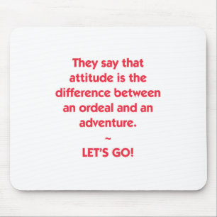 Alfombrilla De Ratón Attitude - difference between Ordeal and Adventure