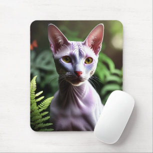 Alfombrilla De Ratón Atún El Gato Sfinx Sin Cabello, Mousepad