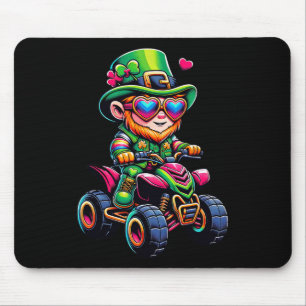 Alfombrilla De Ratón Atv 4 Wheeler Duende Niños Hombres Mujeres St Patr