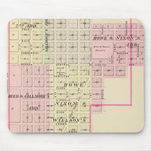 Alfombrilla De Ratón Auburn, Nebraska (Frente)