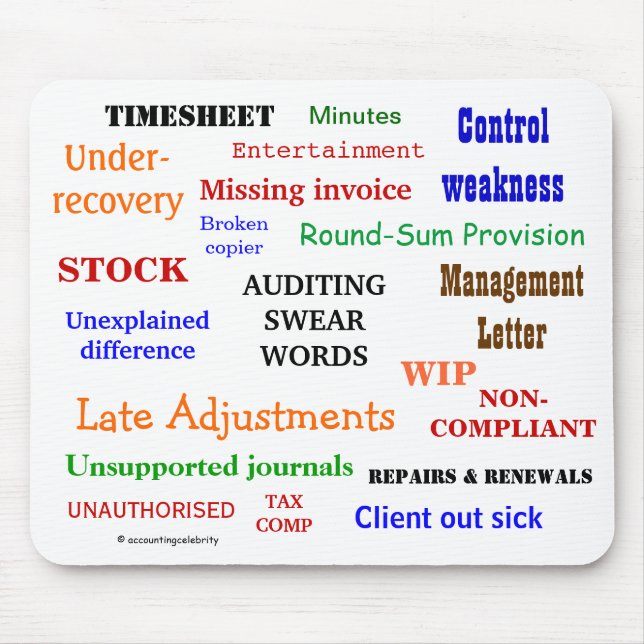 Alfombrilla De Ratón Auditando las palabras suegras molestando el regal (Frente)