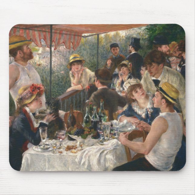 Alfombrilla De Ratón Auguste Renoir - Almuerzo del Fiesta del barco (Frente)