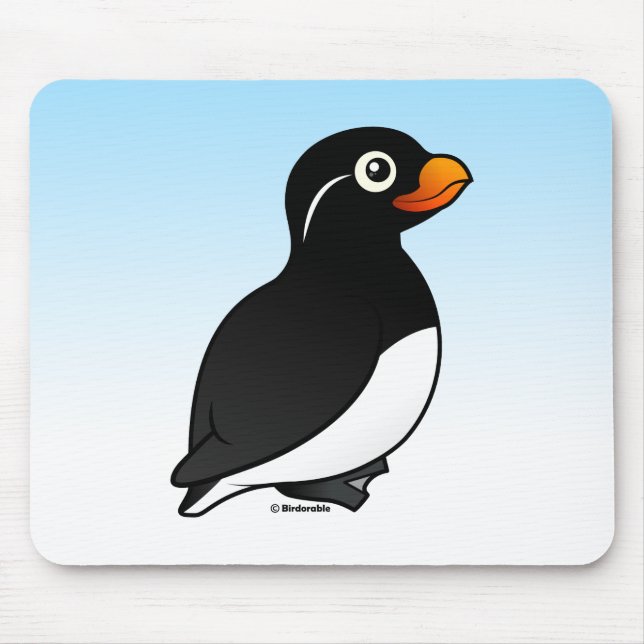 Alfombrilla De Ratón Auklet del Parakeet (Frente)