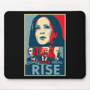 Alfombrilla De Ratón Aumenta el odio presidente Kamala Harris Campai