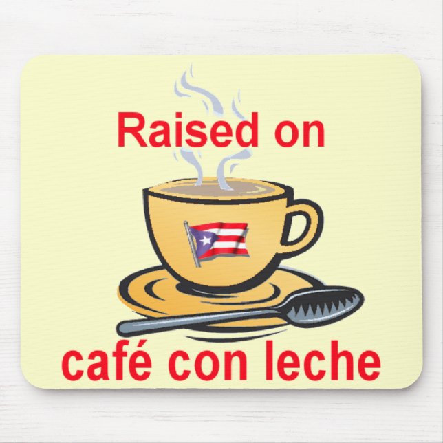 Alfombrilla De Ratón aumentado en leche de la estafa del café (Frente)