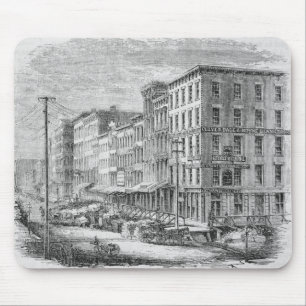 Alfombrilla De Ratón Aumento de un bloque de edificios en Chicago