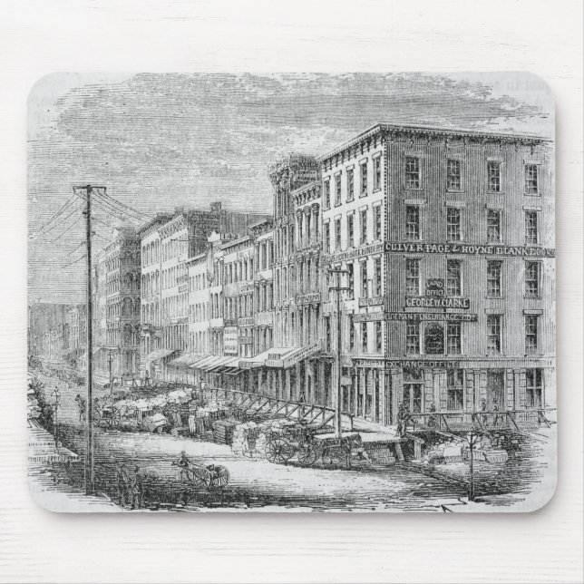 Alfombrilla De Ratón Aumento de un bloque de edificios en Chicago (Frente)