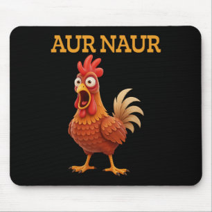 Alfombrilla De Ratón Aur Naur Pollo Meme Dibujos Animados Gallo Diverti