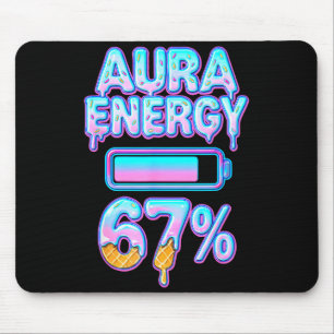 Alfombrilla De Ratón Aura Energía 67 Meme Helado Goteo 6 7 Divertido Se