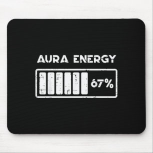 Alfombrilla De Ratón Aura Energía 67 Por Ciento Número Divertido 6 7 Me