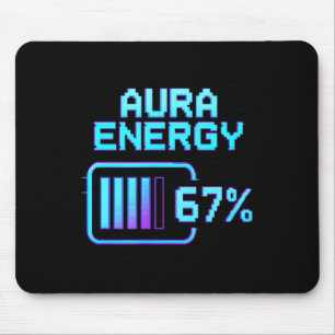 Alfombrilla De Ratón Aura Energía a los 67 Meme Divertido Seis Siete Ge
