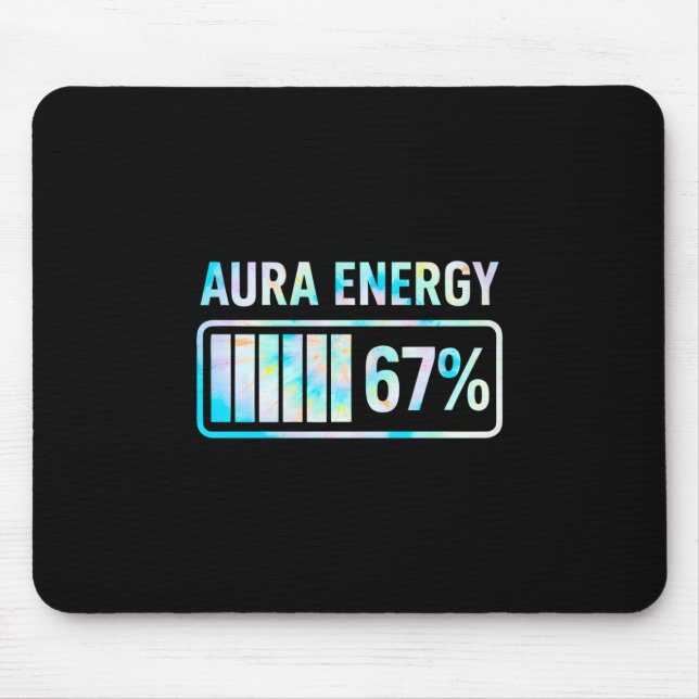Alfombrilla De Ratón Aura Energy 67 67 Six Seven Meme  (Frente)
