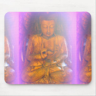 Alfombrilla De Ratón aura morada buddha mousepad