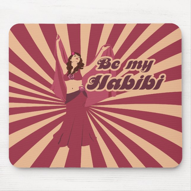 Alfombrilla De Ratón Aurdrey Love Be my Habibi (Frente)