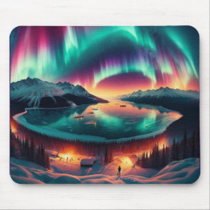 Alfombrilla De Ratón Aureola Borealis en Alaska