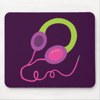 Alfombrilla De Ratón Auriculares Neon