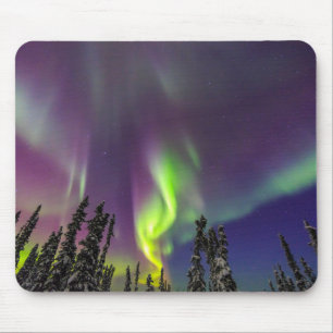 Alfombrilla De Ratón Aurora boreal Fairbanks, Alaska