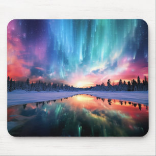 Alfombrilla De Ratón Aurora boreal, luces del norte,