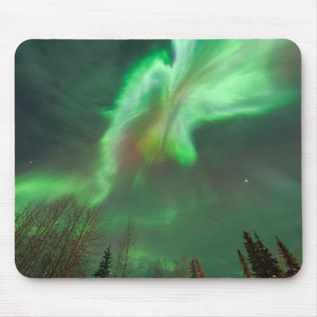 Alfombrilla De Ratón Aurora Borealis | Fairbanks (Frente)