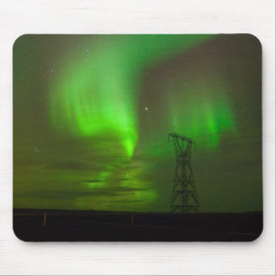 Alfombrilla De Ratón Aurora Borealis sobre Nesjavellir #2