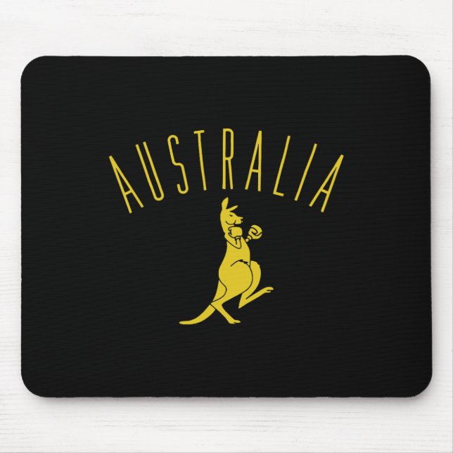 Alfombrilla De Ratón Australia Boxing Kangaroo (Frente)