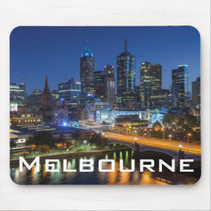 Alfombrilla De Ratón Australia, Victoria, Melbourne, paisaje urbano con