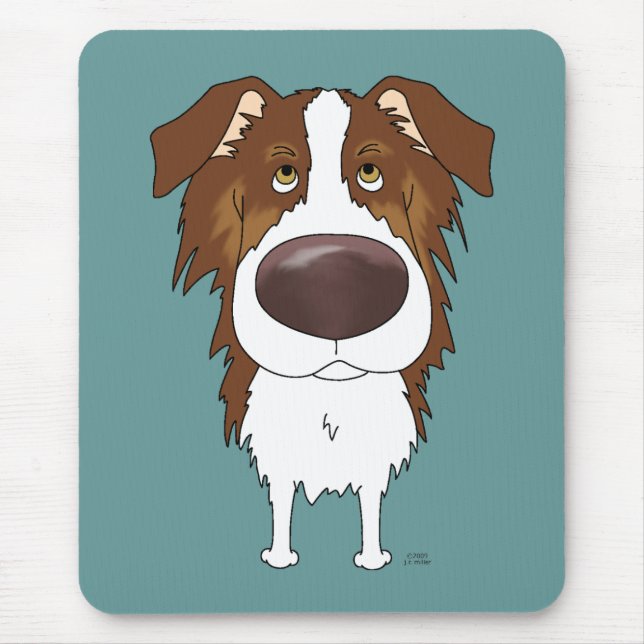 Alfombrilla De Ratón Australianos - nariz grande y extremo (Frente)