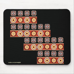 Alfombrilla De Ratón Auténticos motivos africanos: Mousepad de arte tri