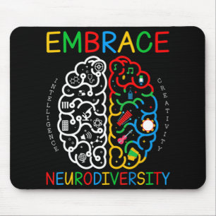Alfombrilla De Ratón Autism Awareness Embrace Neurodiversidad TDAH Auti