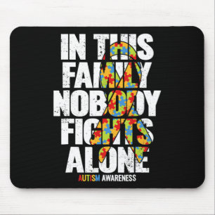 Alfombrilla De Ratón Autism Awareness Shirs Family apoya el autismo de 